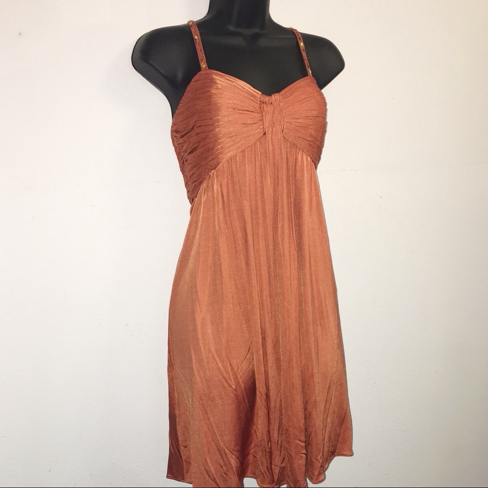 Spice Spaghetti Strap Cocktail Party Mini Dress